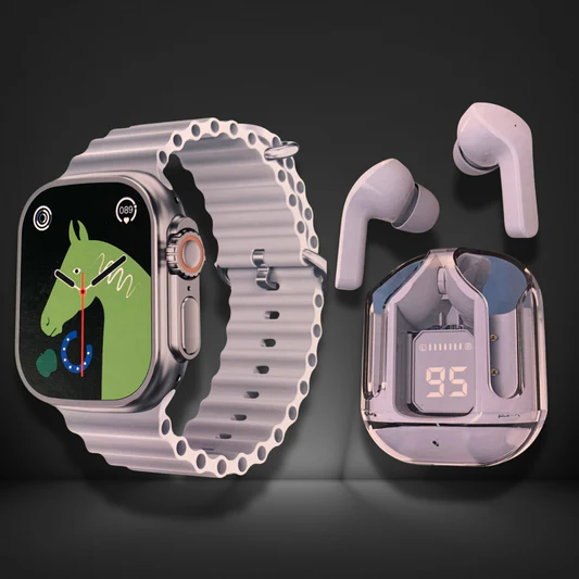 Buy Crown S300 Ultra 2 Smart Watch With Earpods And 7+1+1 Straps At Best Price In Pakistan - Qureshi Products